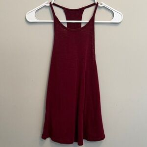 Athleta Burgundy Racerback Tank Top. Size Medium